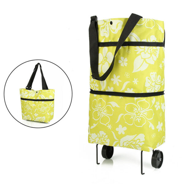 Folding trolley shopping bag