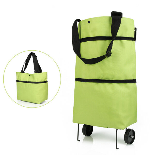 Folding trolley shopping bag