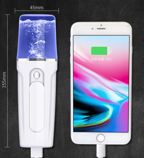 USB-Powered Facial Beauty Device: Hydration and Rechargeable Battery Function - Image 7