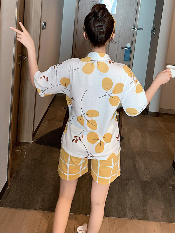 👘 Stay Cool and Stylish: Summer Short-Sleeved Kimono Pyjamas - Image 4