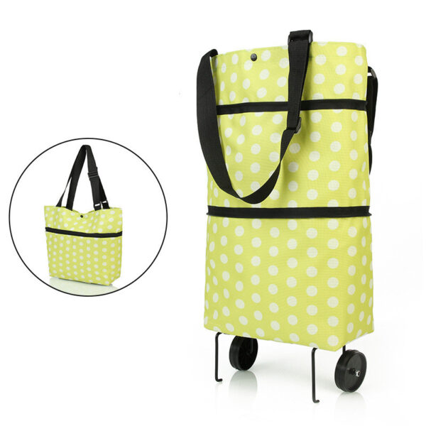 Folding trolley shopping bag