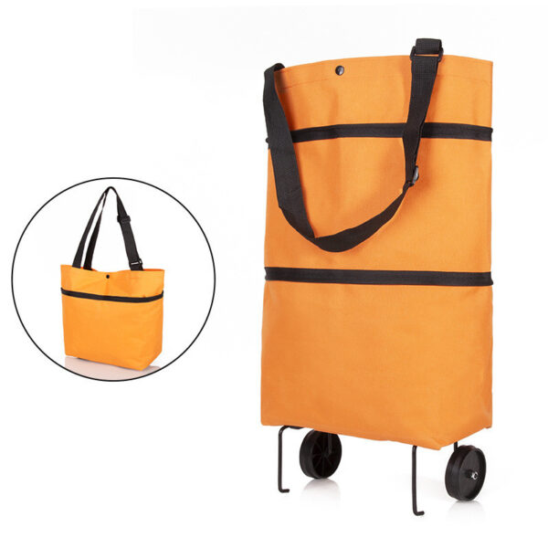 Folding trolley shopping bag
