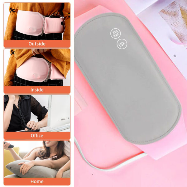 Portable Heating Pad Belt Period Relief Cordless Portable