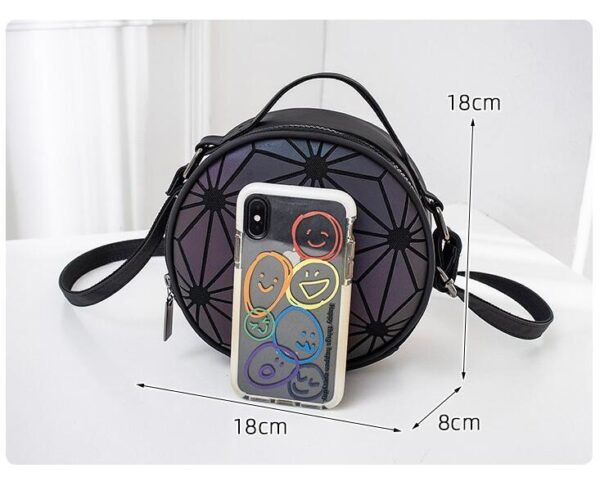 Unveil the Charm of the Korean Style Rhombus Luminous Crossbody Bag - Image 4