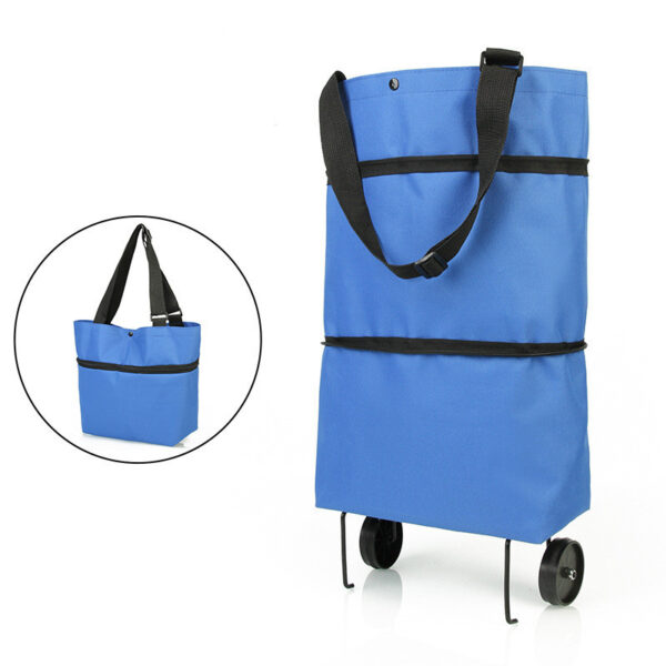 Folding trolley shopping bag