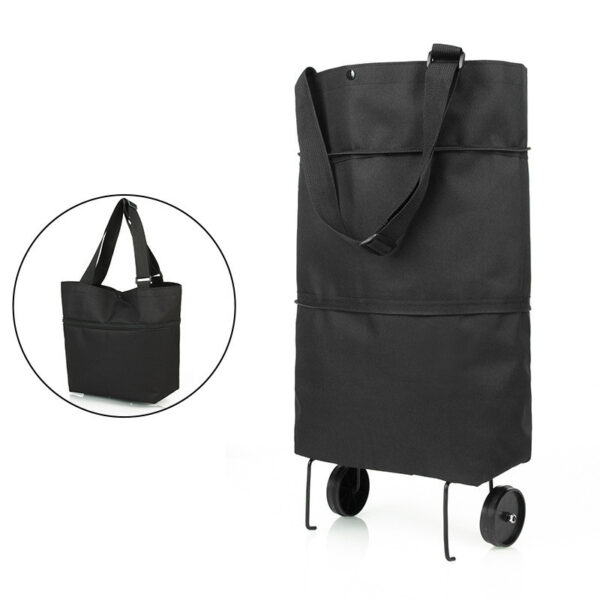 Folding trolley shopping bag