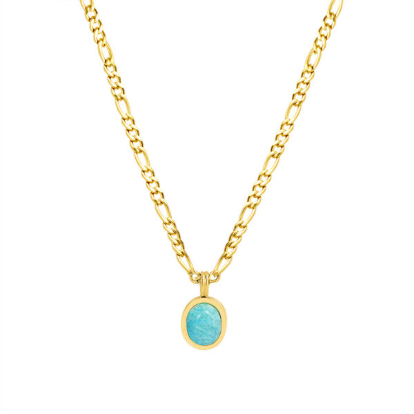French Gold Plated Titanium Necklace: Light Luxury Elegance in Steel - Image 2