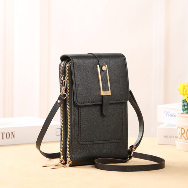 Versatile Transparent Women's Shoulder Bag with Touch Screen Phone Function. - Image 3