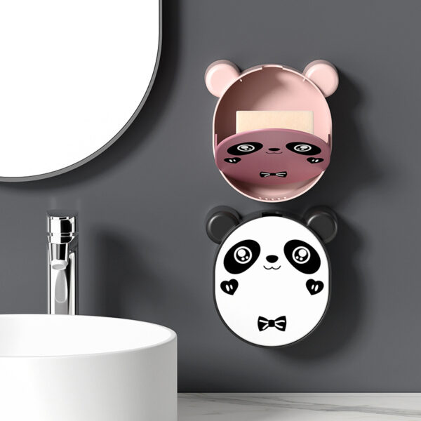 Bathroom Wall Mounted Storage Cartoon Panda Soap Box - Image 6