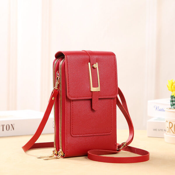 Versatile Transparent Women's Shoulder Bag with Touch Screen Phone Function. - Image 7