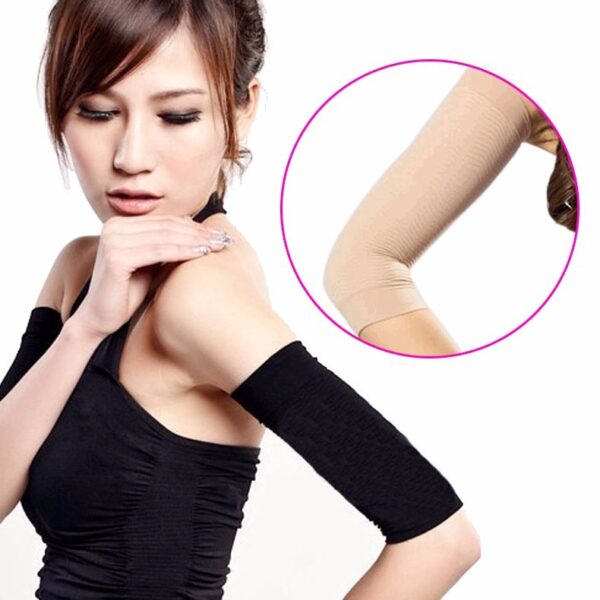 Women's Arm Shaping Sleeves: Elastic Slimming Shapewear for Ladies - Image 2