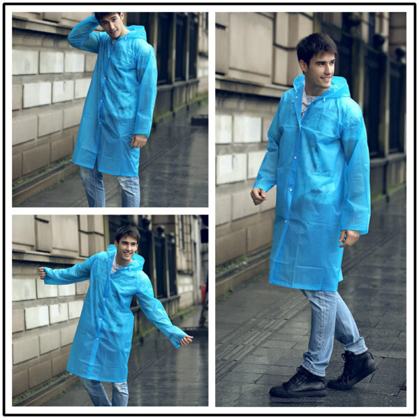 Top-Quality Transparent Windproof Rainwear 7 Vibrant Colours for Outdoor Use - Image 8