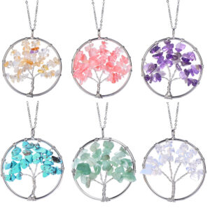 Tree of Life Pendant: Hand-Wound Lucky Jewellery for Positive Energy