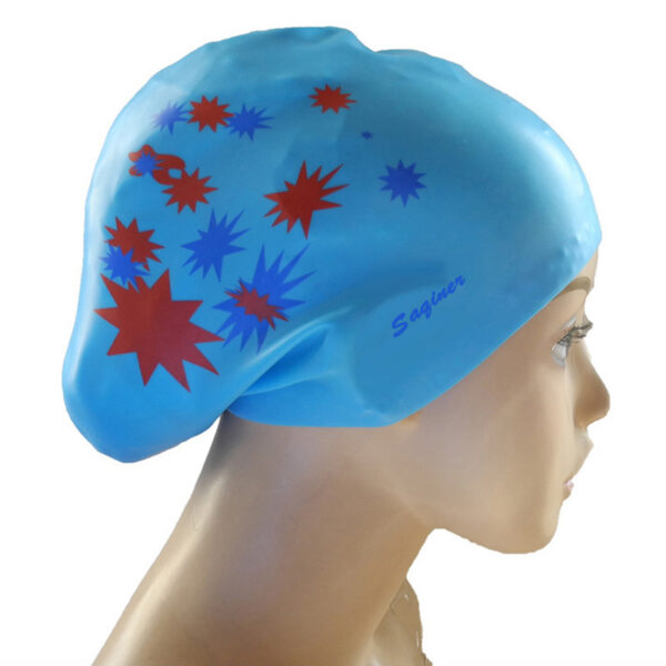 Dive into Style: Make a Splash with our Printed Silicone Swimming Cap - Image 7