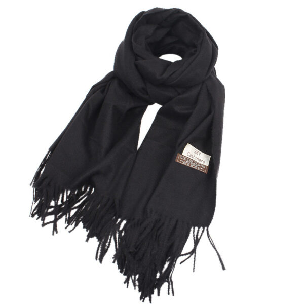 Warm and Stylist: Faux Cashmere Scarf in Solid Colours - Image 3