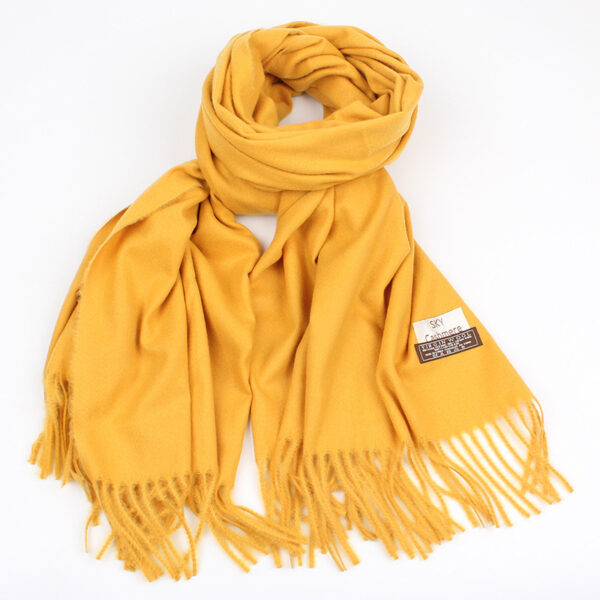 Warm and Stylist: Faux Cashmere Scarf in Solid Colours - Image 5