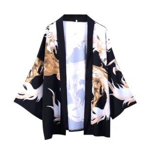 Chic Printed Loose Kimono Jacket: Shop Now for Stylish Flair!