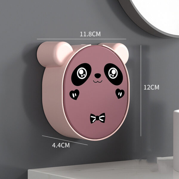 Bathroom Wall Mounted Storage Cartoon Panda Soap Box - Image 5