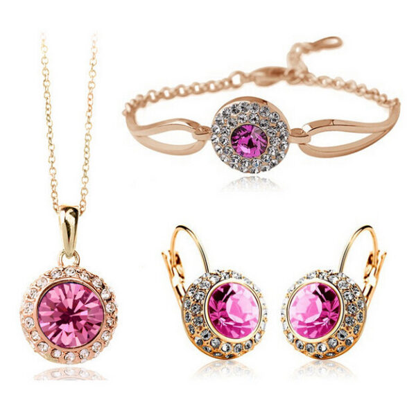 High-Quality and Unique Korean Style Design Diamond Jewellery Set - Image 3