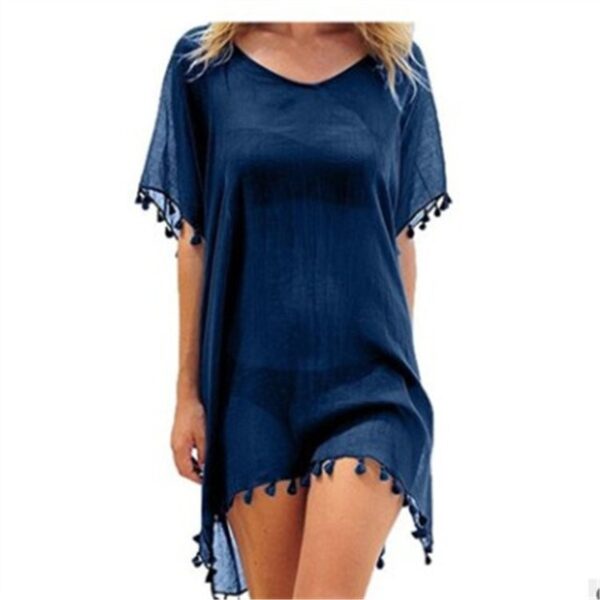 Chiffon Beach Tunic: Women's Loose Summer Dress, Cover-Up Shirt - Image 7