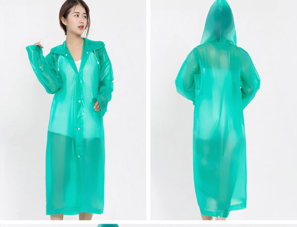 Top-Quality Transparent Windproof Rainwear 7 Vibrant Colours for Outdoor Use - Image 5