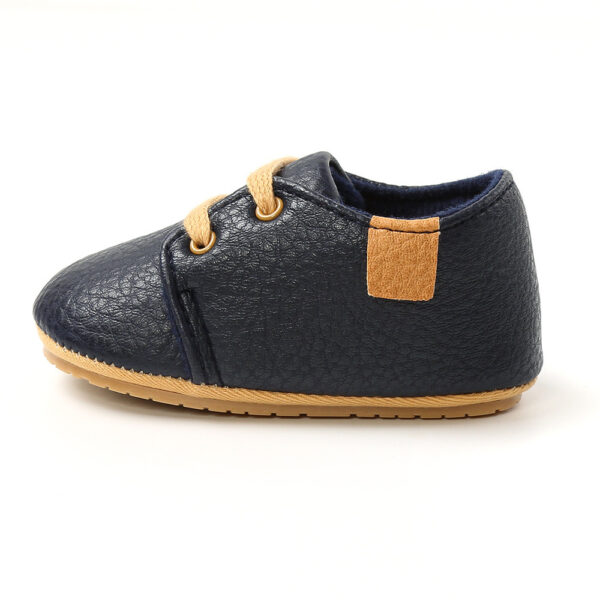 Soft Leather Baby Moccasins: Luxury First Walkers for Boys, Toddler Shoes - Image 3