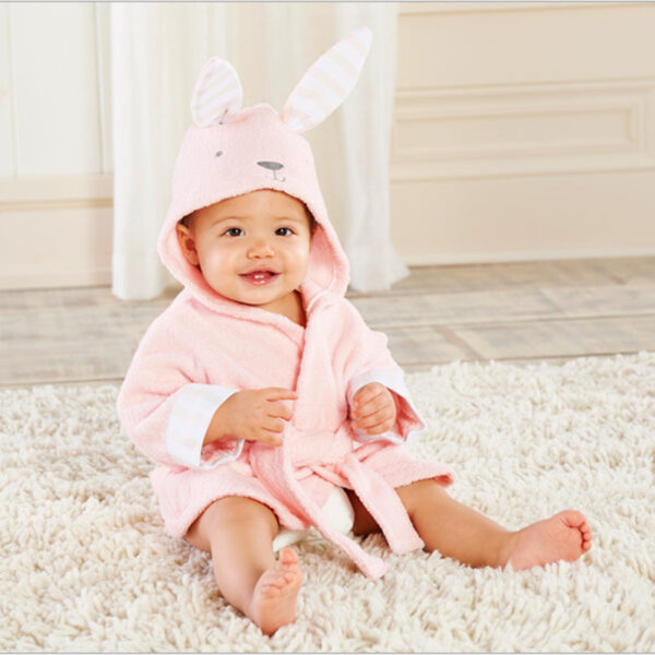 Adorable Cartoon Animal Baby Bath Towels and Robes in Soft Cotton - Image 5