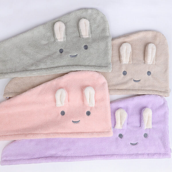 Rabbit Ear Quick Dry Hair Cap Absorbent - Image 5