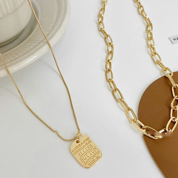 Vintage Multi-Layer Pendant Necklace: Punk Portrait Choker for Women's Jewellery. - Image 2