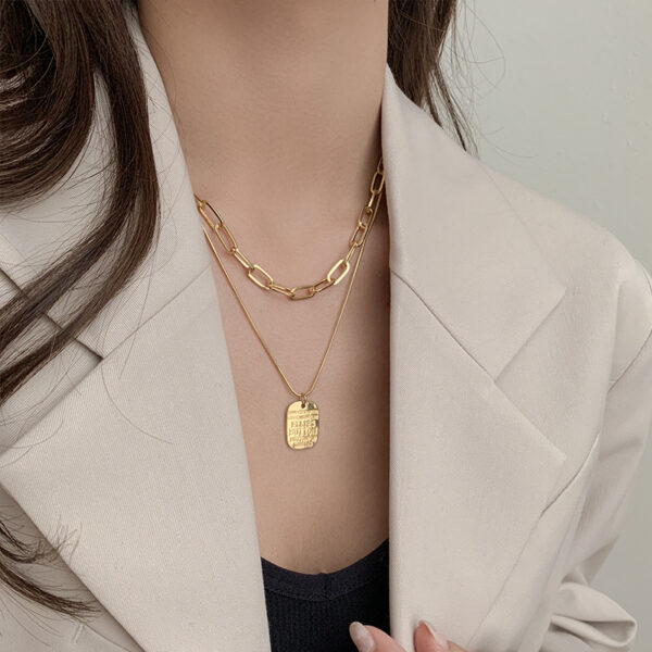 Vintage Multi-Layer Pendant Necklace: Punk Portrait Choker for Women's Jewellery. - Image 5