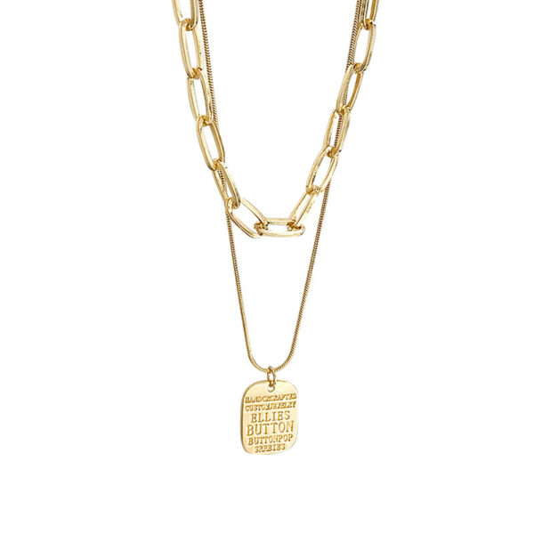 Vintage Multi-Layer Pendant Necklace: Punk Portrait Choker for Women's Jewellery. - Image 3
