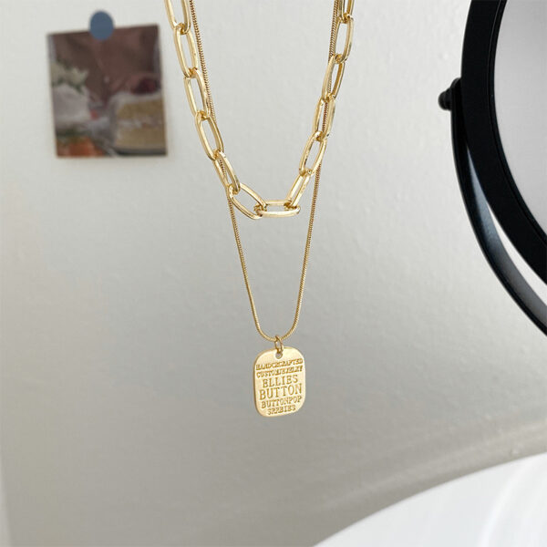 Vintage Multi-Layer Pendant Necklace: Punk Portrait Choker for Women's Jewellery. - Image 4