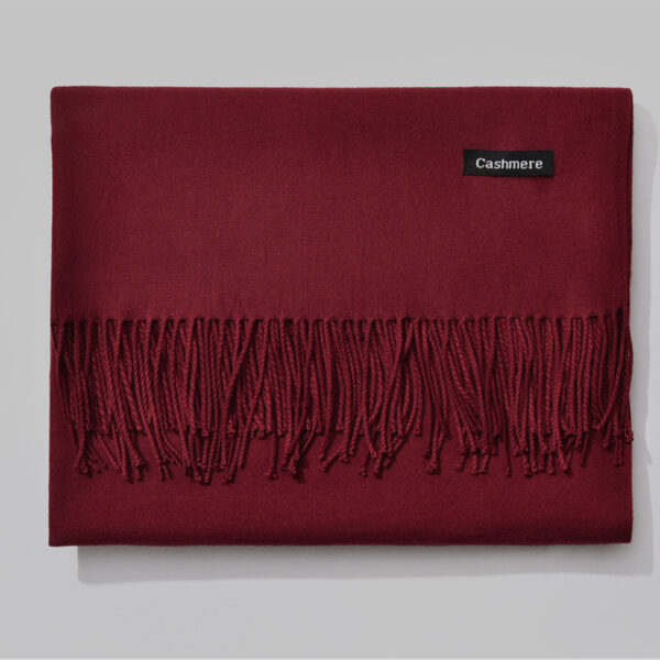 Solid Colour Cashmere Scarf: Elevate Your Style | Shop Now - Image 9