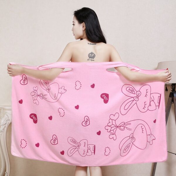 Women's Bath Towel with Suspenders