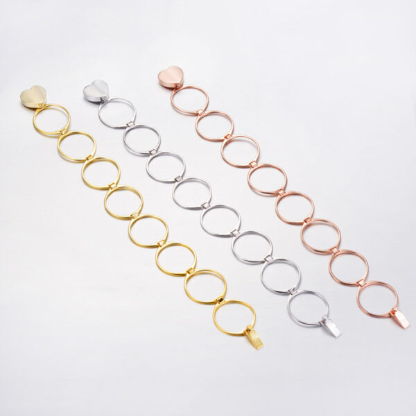 Trendy Folding Gold Lord Ring in Love Bracelet Shape 💍✨ - Image 3