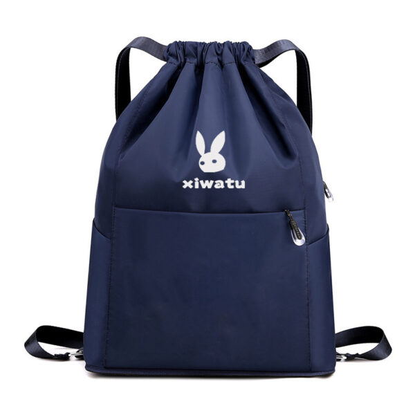 Compact Folding Backpack: Sporty Drawstring Bag for Fitness and Leisure - Image 5