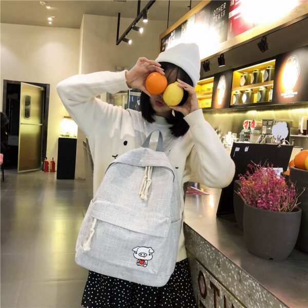 Explore A Cute and Stylish New Fashion Joker Backpack: Simple and Solid - Image 6