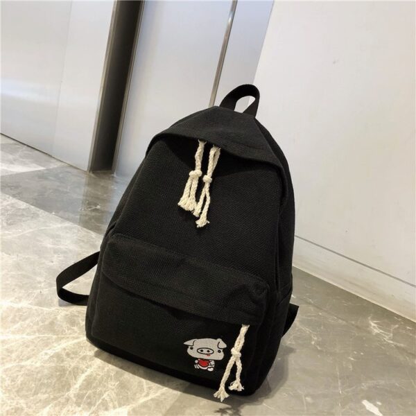 Explore A Cute and Stylish New Fashion Joker Backpack: Simple and Solid - Image 5