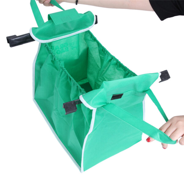 🌿🛍️ Eco-Friendly Foldable Reusable Shop Handbag: Sustainable Shopping Solution! - Image 2