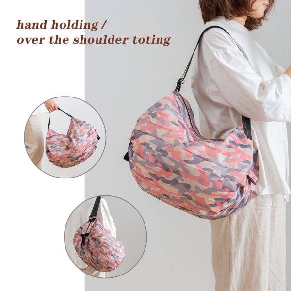 Efficient and Eco-Friendly: Large Capacity Foldable Shopping Bags for Daily Commuting - Image 3