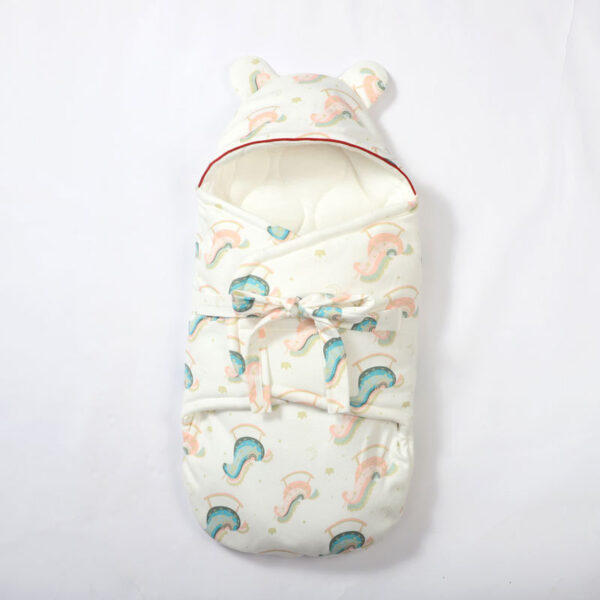 Premium Thick Cotton New-born Baby Swaddle Quilt for Anti-Kicking Comfort.🌿 - Image 3