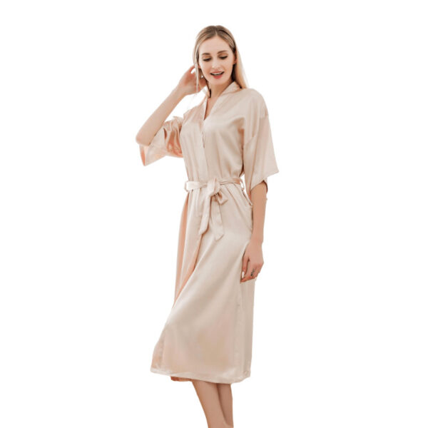 Long Satin Kimono Robes: Bride Sleepwear | Shop Women's Robe - Image 4