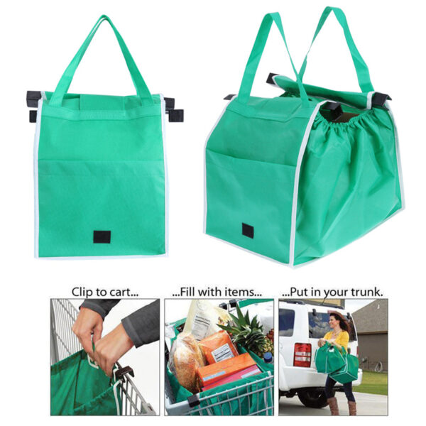 🌿🛍️ Eco-Friendly Foldable Reusable Shop Handbag: Sustainable Shopping Solution!