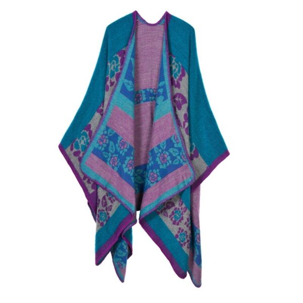 Ethnic Plaid Scarf: Stylish Travel Shawl for Autumn-Winter - Image 7