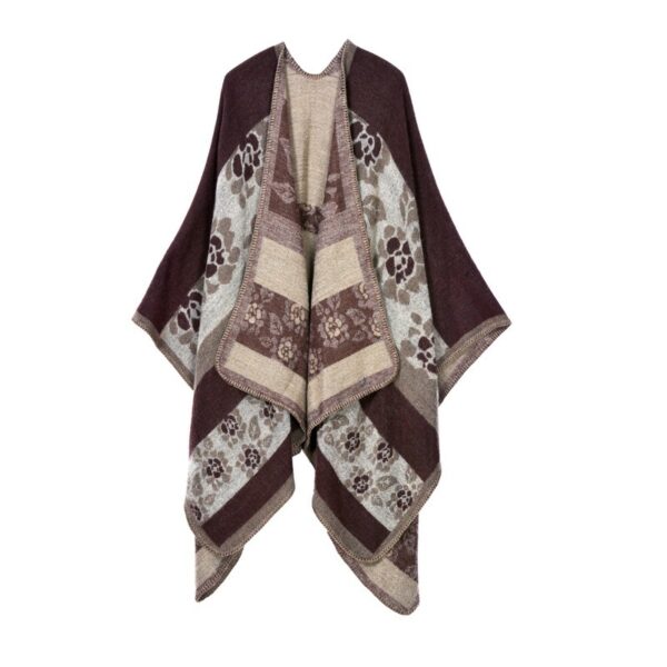 Ethnic Plaid Scarf: Stylish Travel Shawl for Autumn-Winter - Image 6