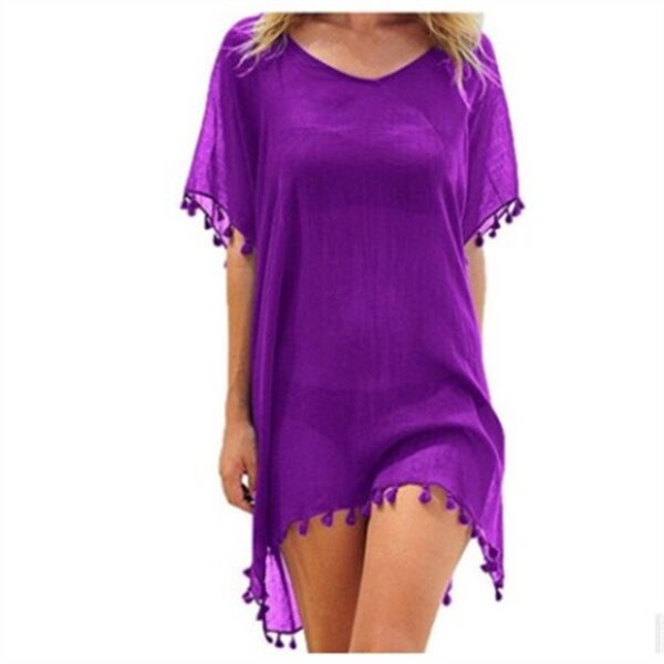 Chiffon Beach Tunic: Women's Loose Summer Dress, Cover-Up Shirt - Image 2