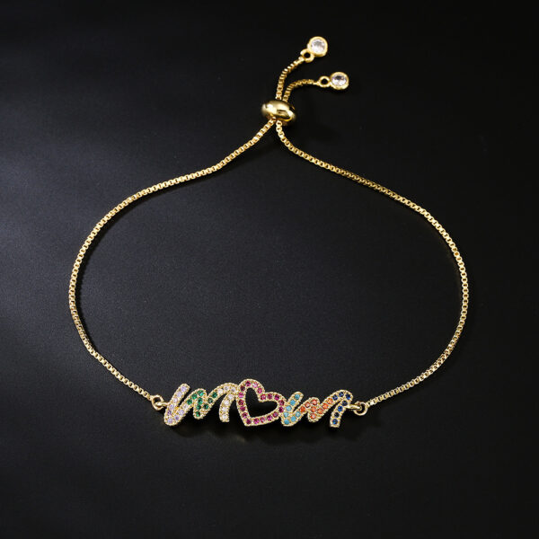 Custom Gold Bracelet with Personalized Zirconium Colour: Thoughtful Gift - Image 3