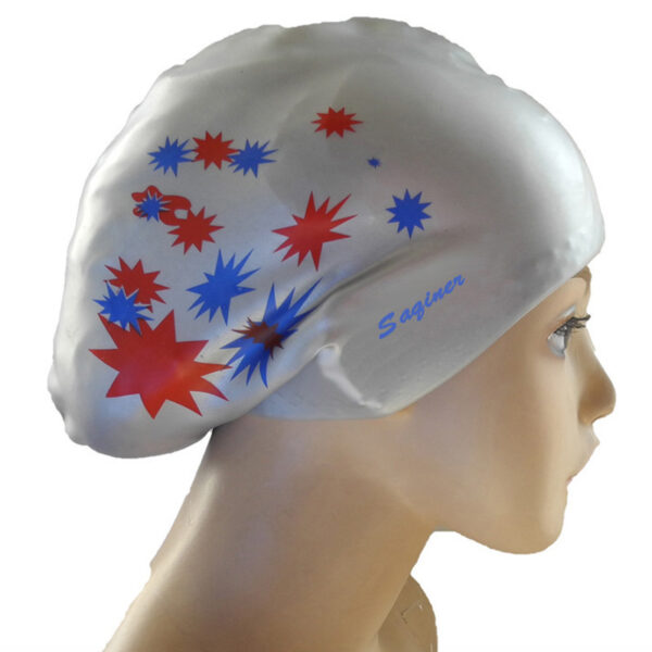 Dive into Style: Make a Splash with our Printed Silicone Swimming Cap - Image 3