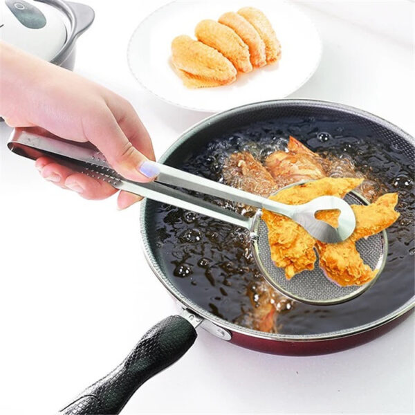 Stainless Steel Multi-Functional Oil Food Scoop: Essential Kitchen Accessory