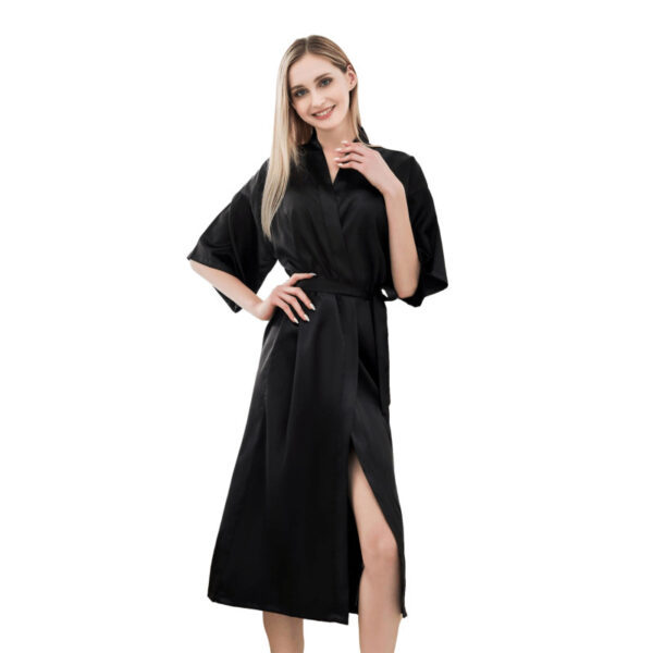 Long Satin Kimono Robes: Bride Sleepwear | Shop Women's Robe - Image 5
